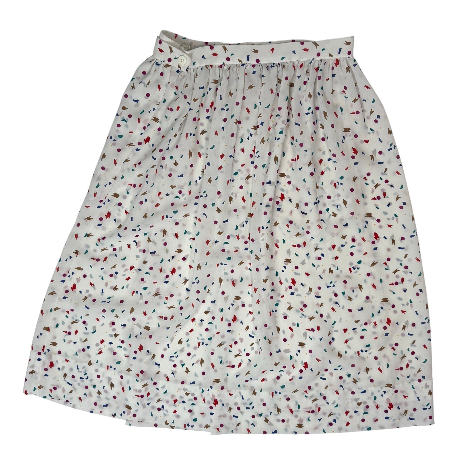 Womens 80s Midi Skirt