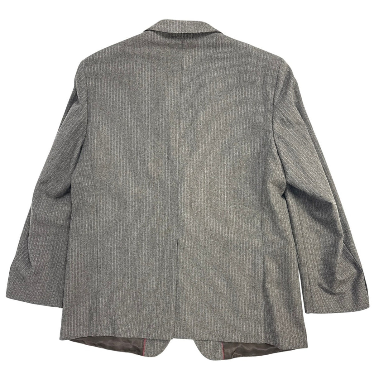 Vintage 1970s Saint Ives Brown Gray Pinstripe Wool 2 Piece Suit Men’s 46R