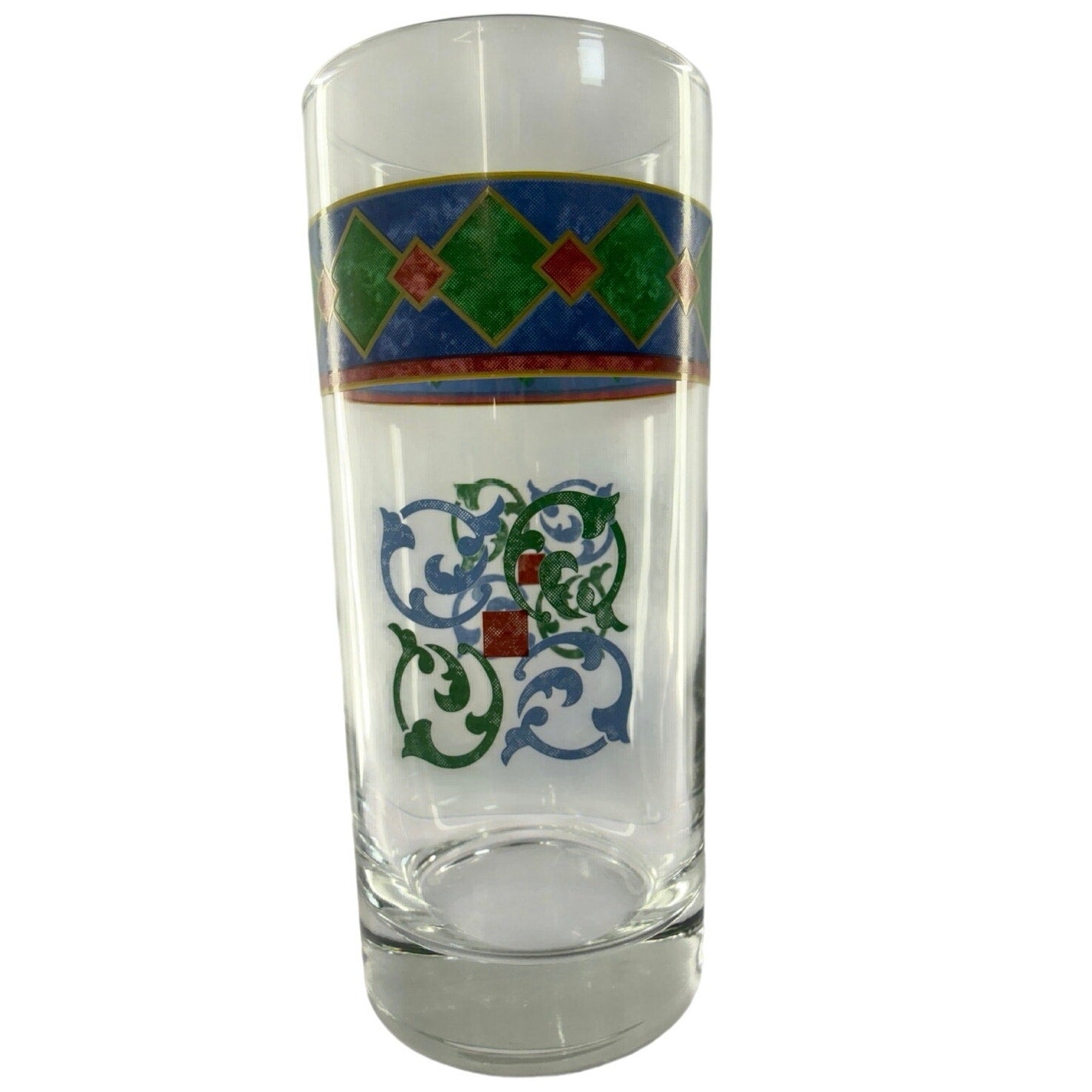 Vintage 90s Pfaltzgraff Amalfi Classic Glass Tumblers Set of 4 16oz