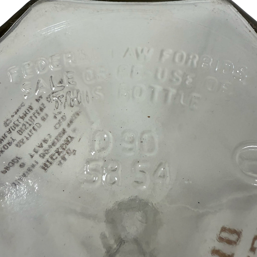 Vintage Old Hickory Straight Bourbon Whiskey Decanter Bottle w/ Stopper