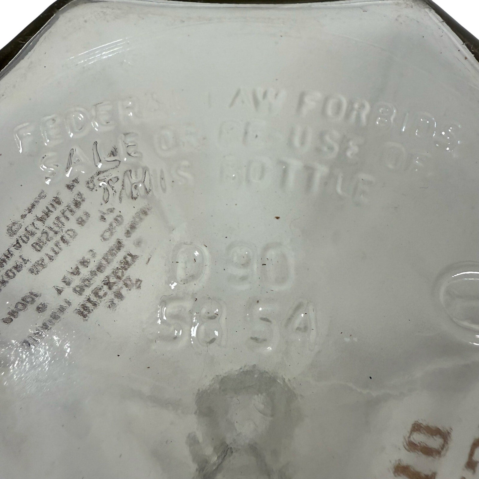 Vintage Old Hickory Straight Bourbon Whiskey Decanter Bottle w/ Stopper