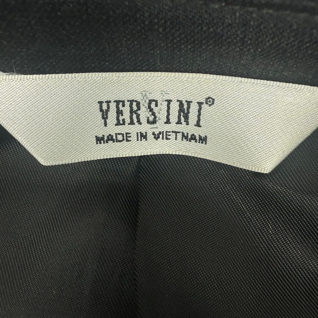 Versini Men's Charcoal Wool Blazer 42 Short 3 Button Suit Jacket