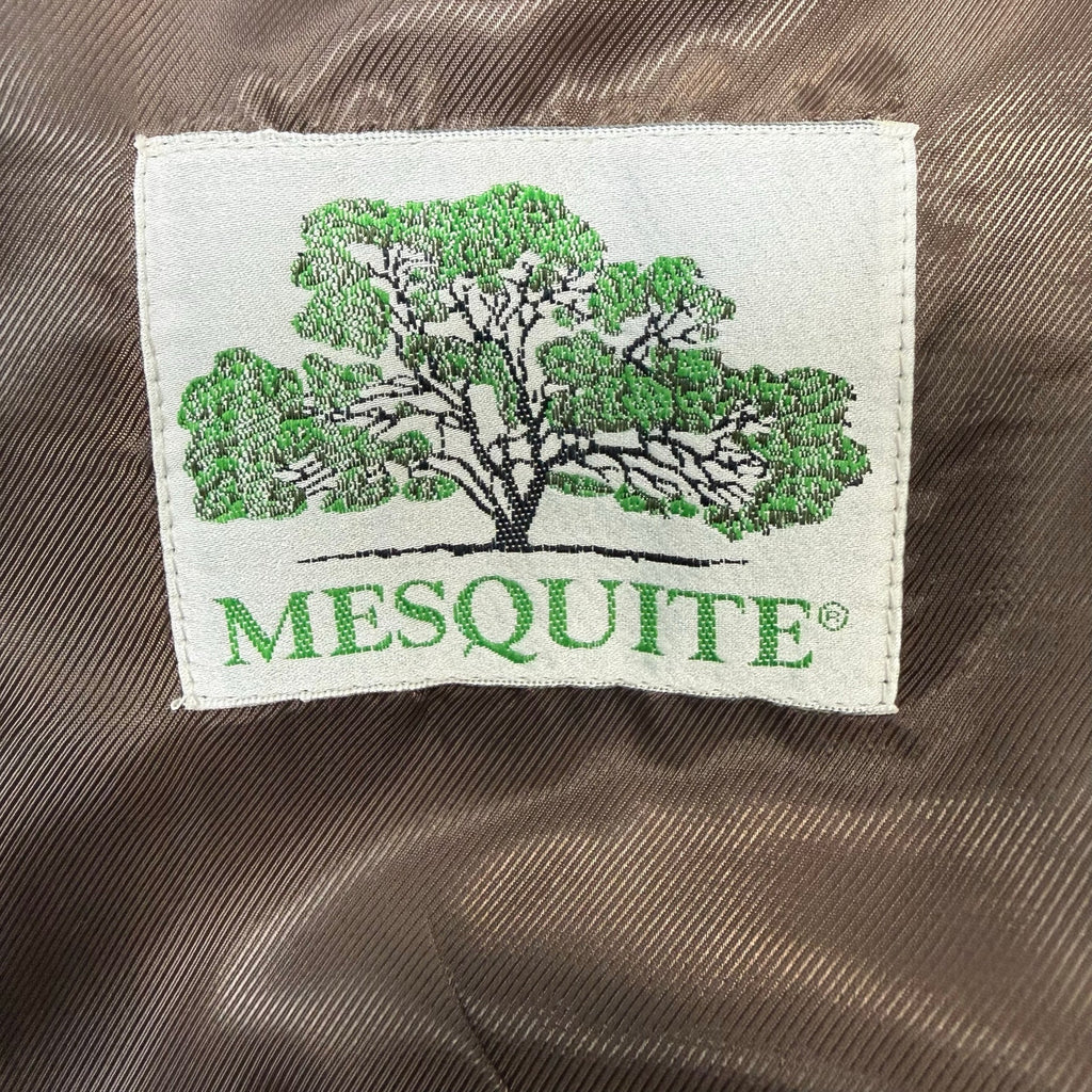 Vintage 90s Tweed Wool Blazer Men's 44R Mesquite Brown Suede Yoke Elbow Patches