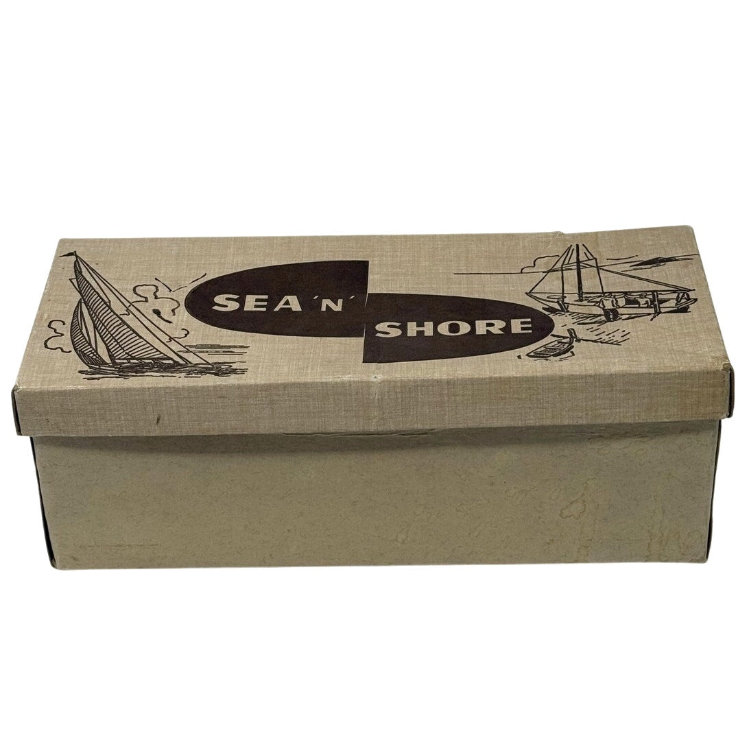 Vintage 60s Keds Surfer Shoe Box Sea’N’ Shore Original Display Storage