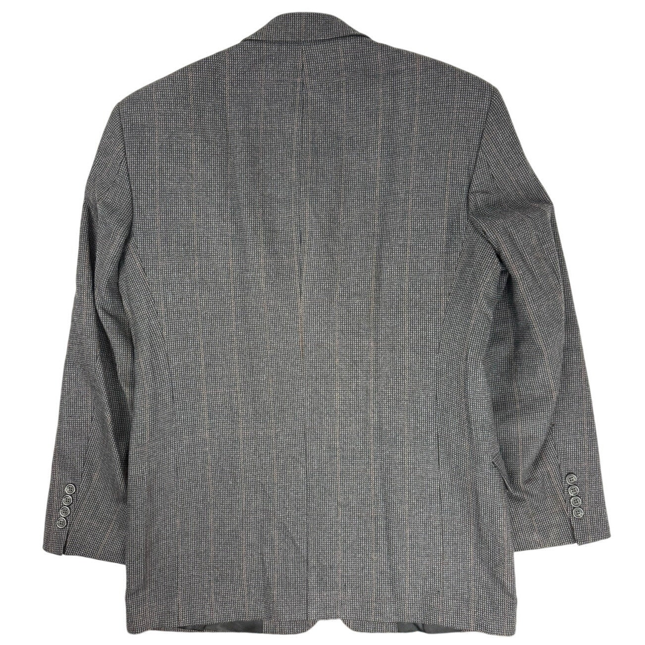 Vintage 90s Stafford Men's Gray Wool 3 Button Blazer Sport Coat 38R