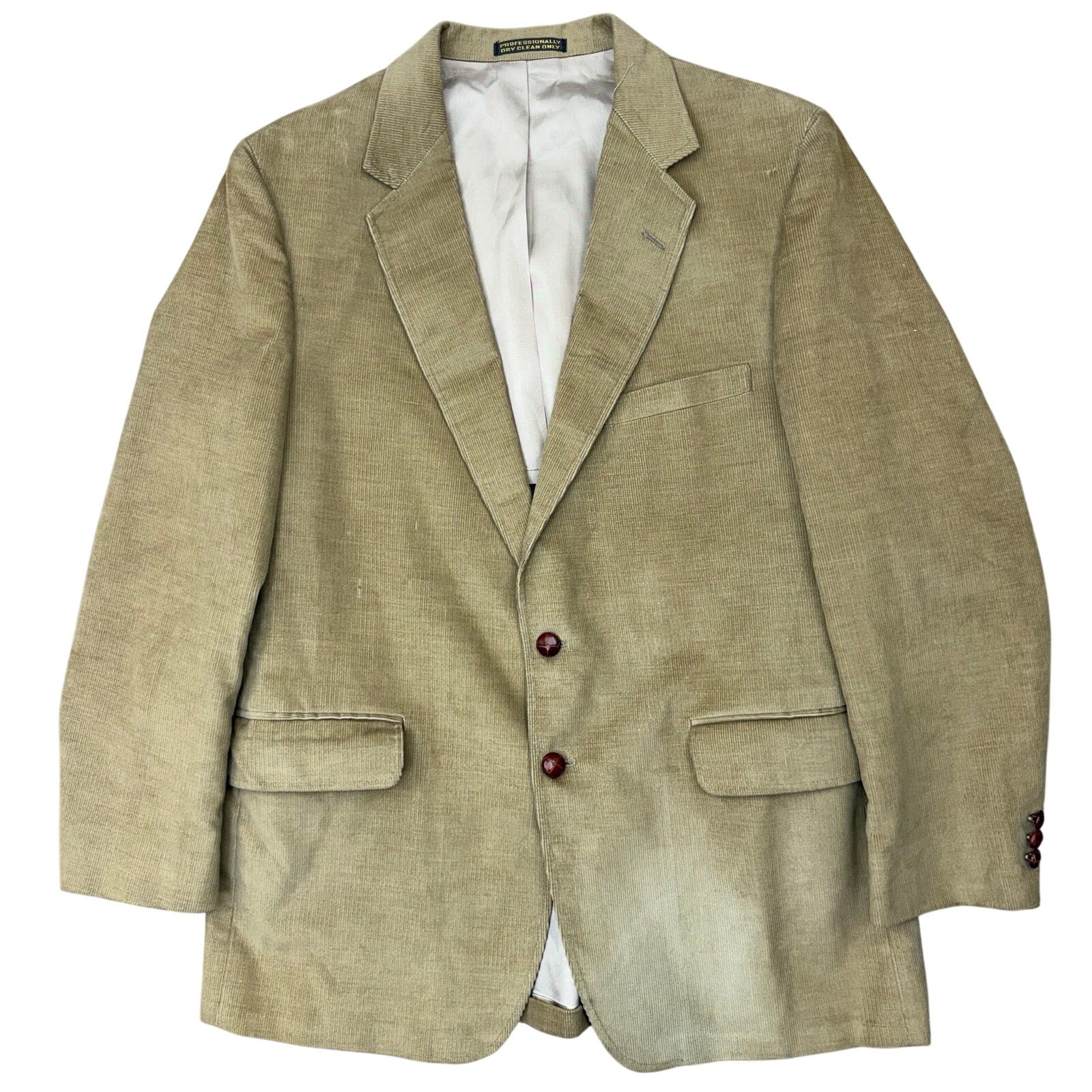 Vintage 80s Men's Medium Caramel Brown Blazer Woods 40R