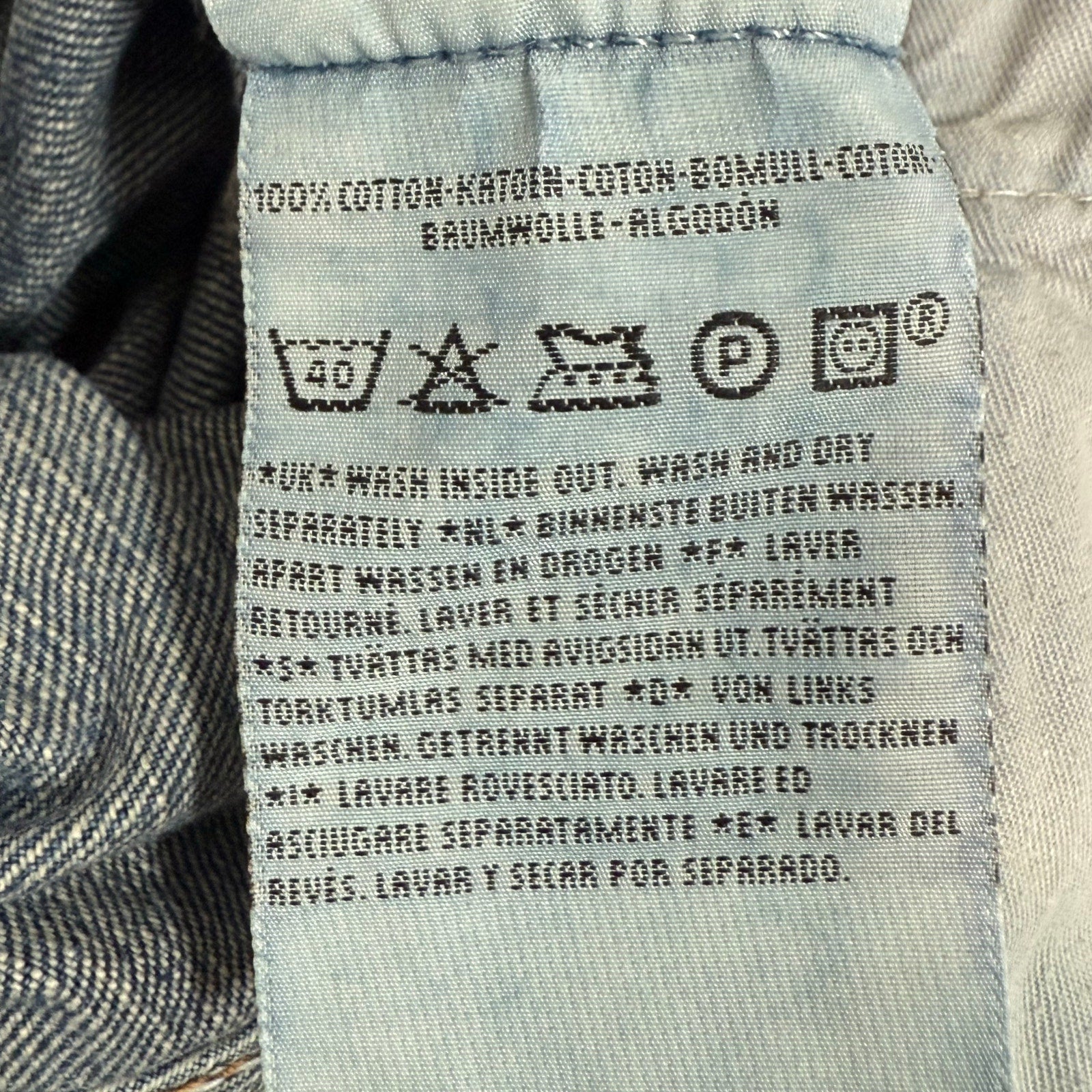 Vintage 90s Levi’s 501 Denim Jeans 32x34 Peace Love Freedom Tie Dye