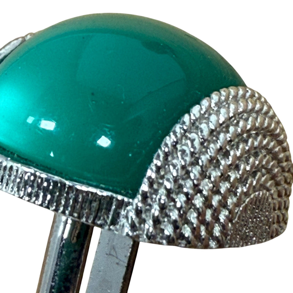 Mens 60s Green Cufflinks