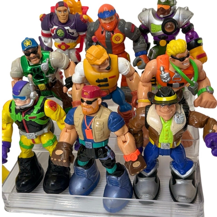 Vintage 90s Fisher Price Rescue Heroes Lot of 15 Action Figures 1997-2002