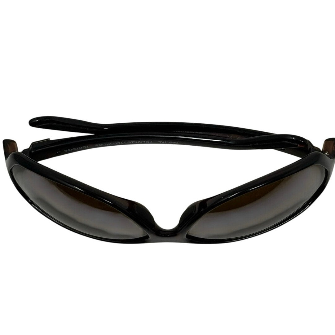 Vintage 00's Men's Smith Capital Techlite Sunglasses Tortoise Brown Wrap 65-14-125 Italy