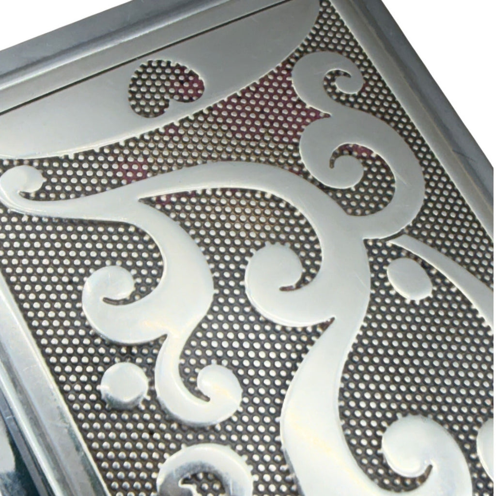 Brighton Business Card Holder Mirror Silver 2.5x3.5