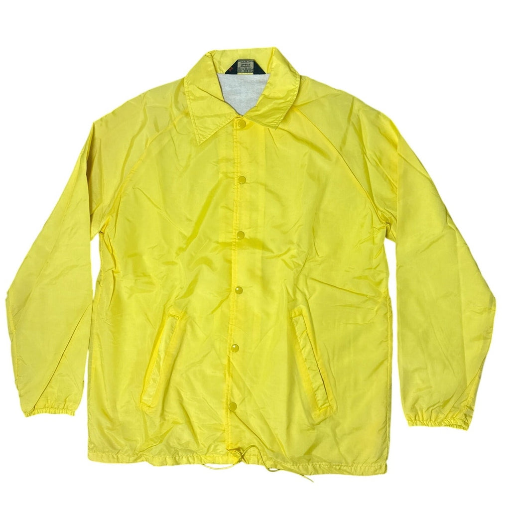 Vintage 70s Sears Men's Large Fireballs Scappoose OR Yellow Coach Jacket