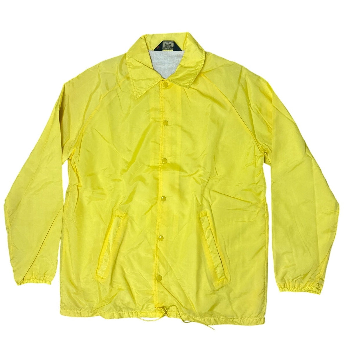 Vintage 70s Sears Men's Large Fireballs Scappoose OR Yellow Coach Jacket