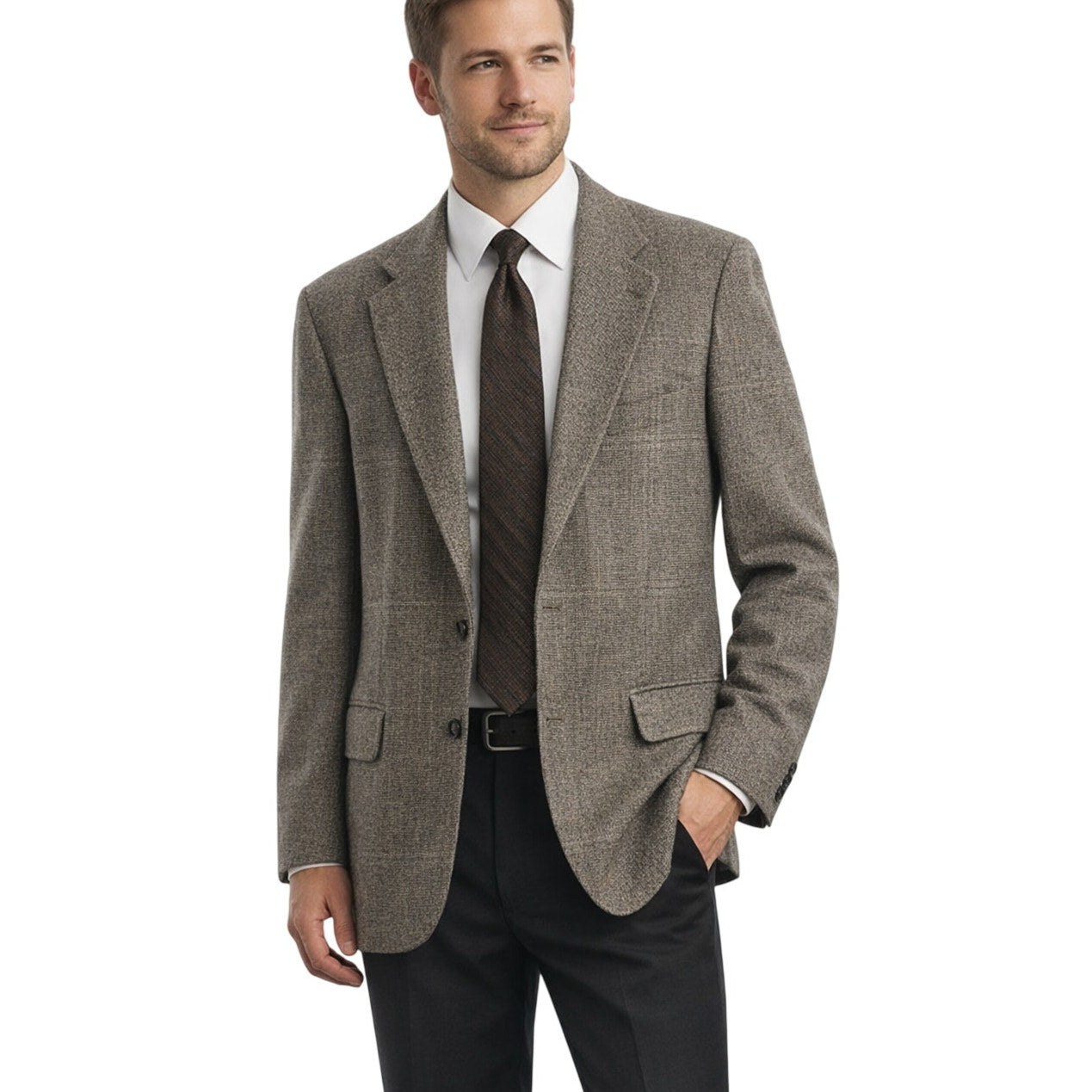 Mens 90s Camel Hair Sport Coat