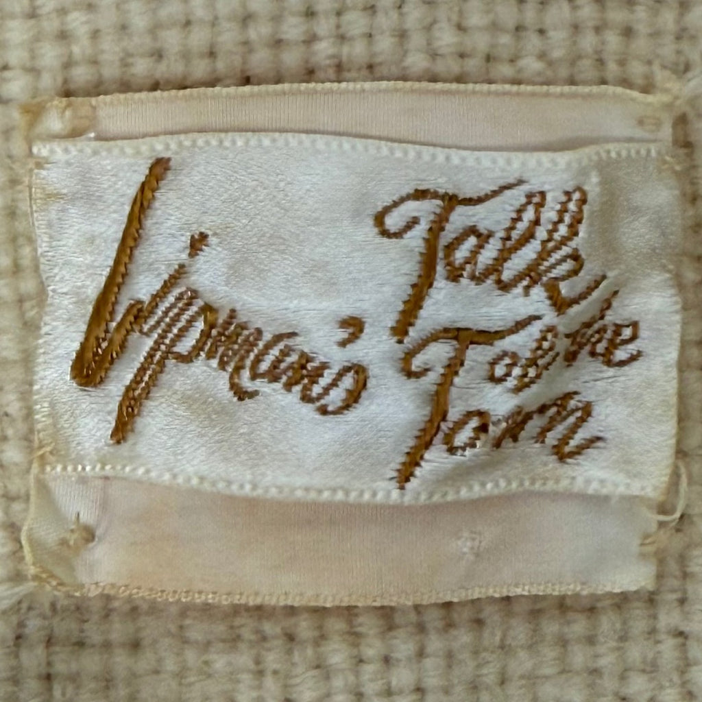Vintage 1960s Lipman Talk of the Town Women's Medium Boucle Knit Jacket Beige