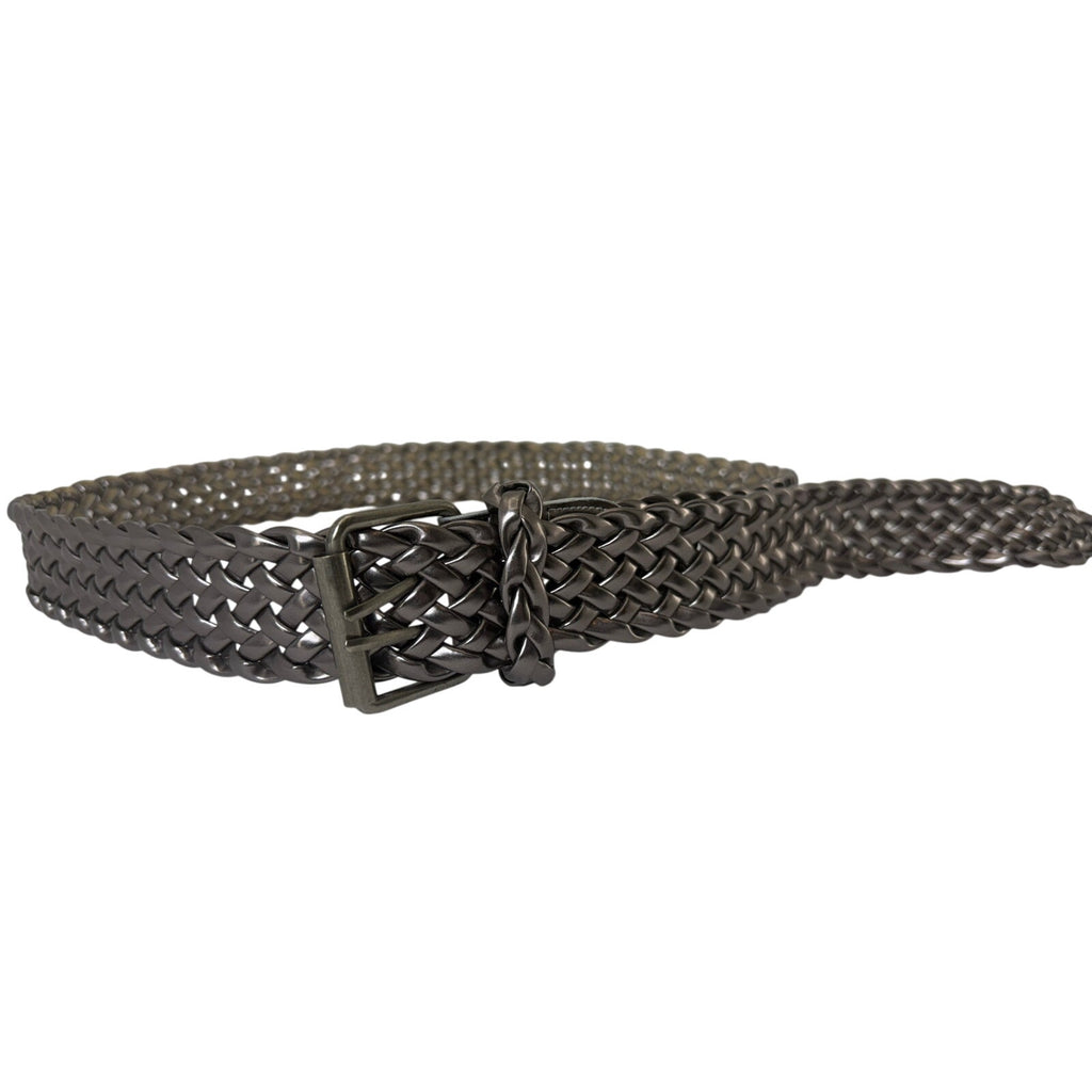 Vintage 80s Silver Tone Mesh Chain Belt Long Adjustable 51” Boho Disco Unisex