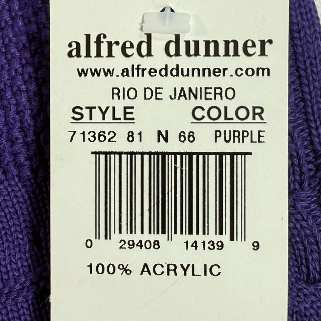 Vintage 90s Women's Large Pettie Purple Sweater Shirt Alfred Dunner Made in USA
