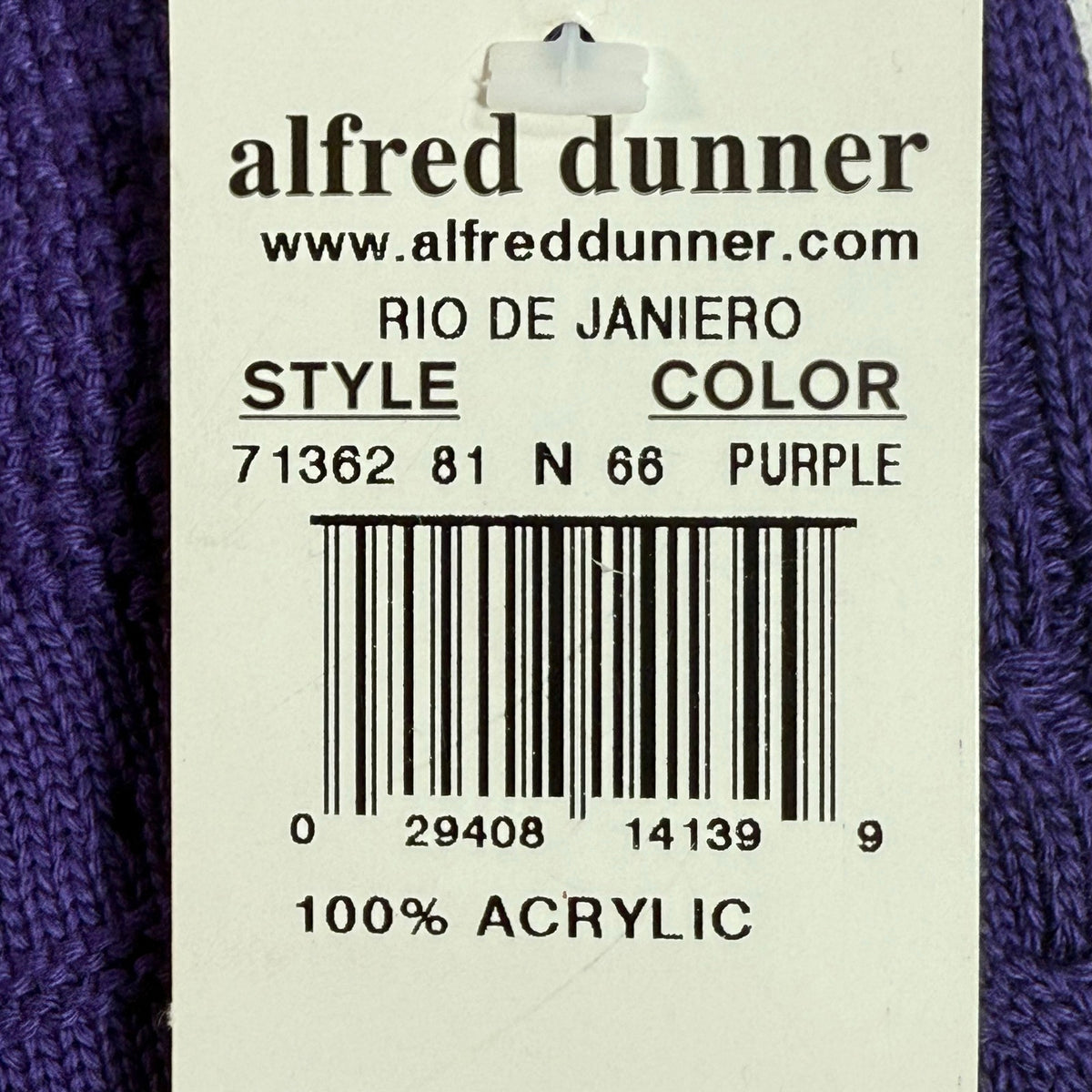 Vintage 90s Women's Large Pettie Purple Sweater Shirt Alfred Dunner Made in USA