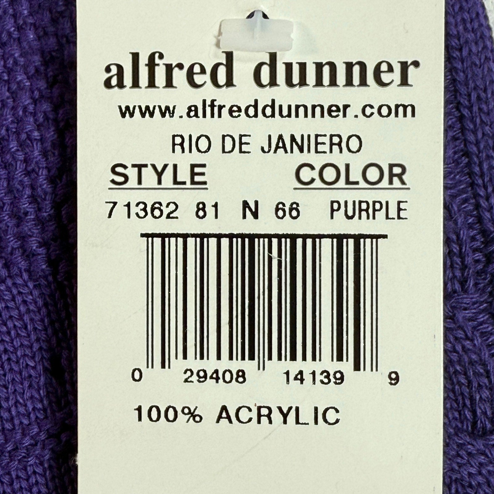 Vintage 90s Women's Large Pettie Purple Sweater Shirt Alfred Dunner Made in USA