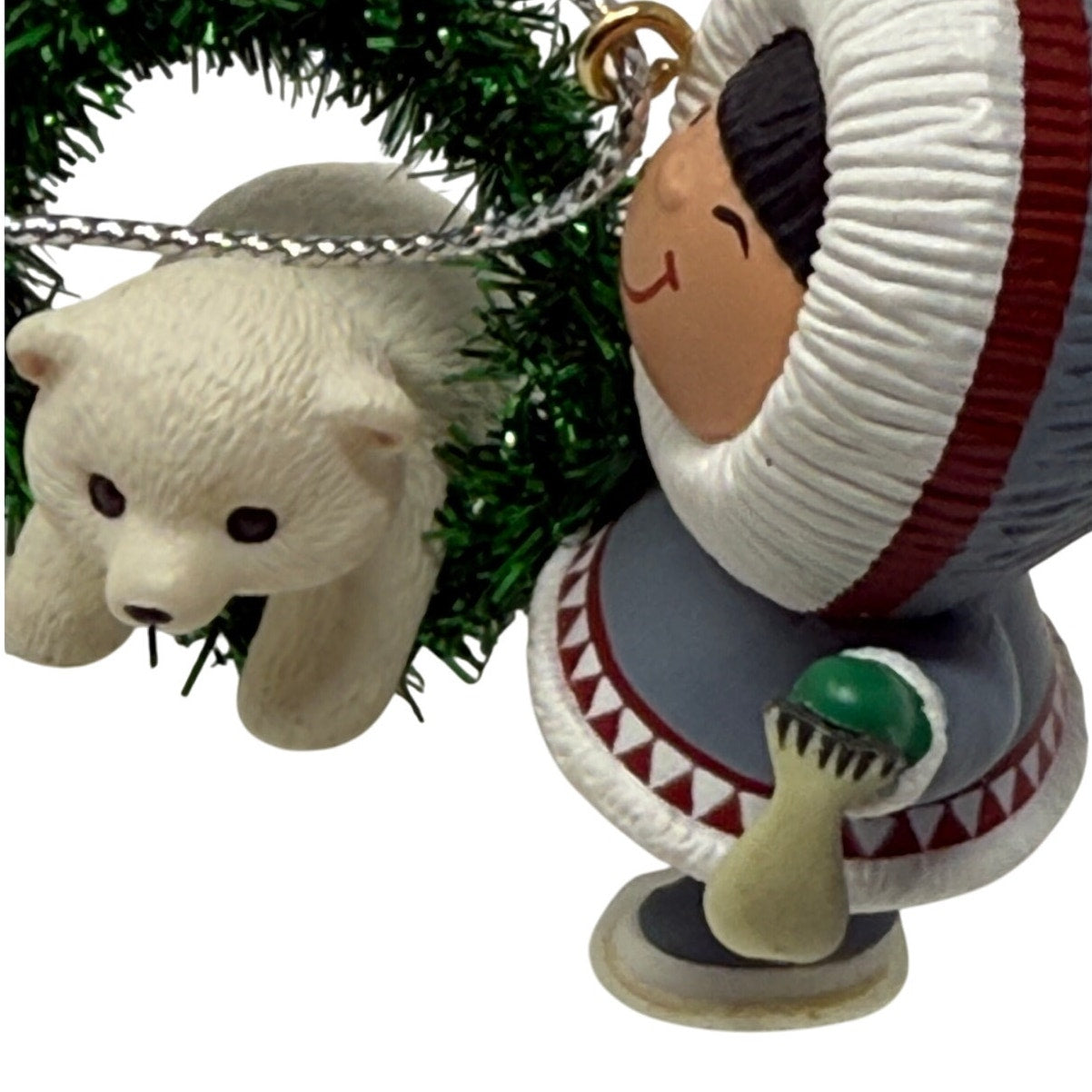 Hallmark Frosty Friends #15 1994 Ornament Eskimo & Polar Bear No Box