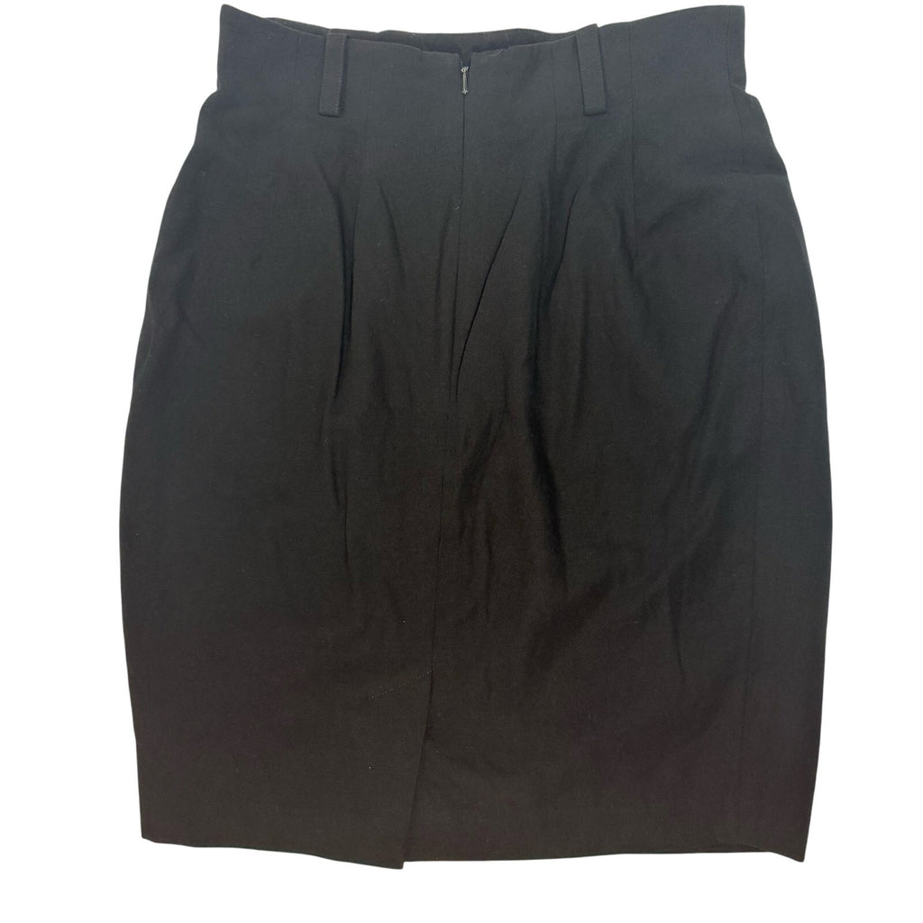 Vintage 90s Women's 6 Black Wool Pencil Skirt Anne Klein II Lined