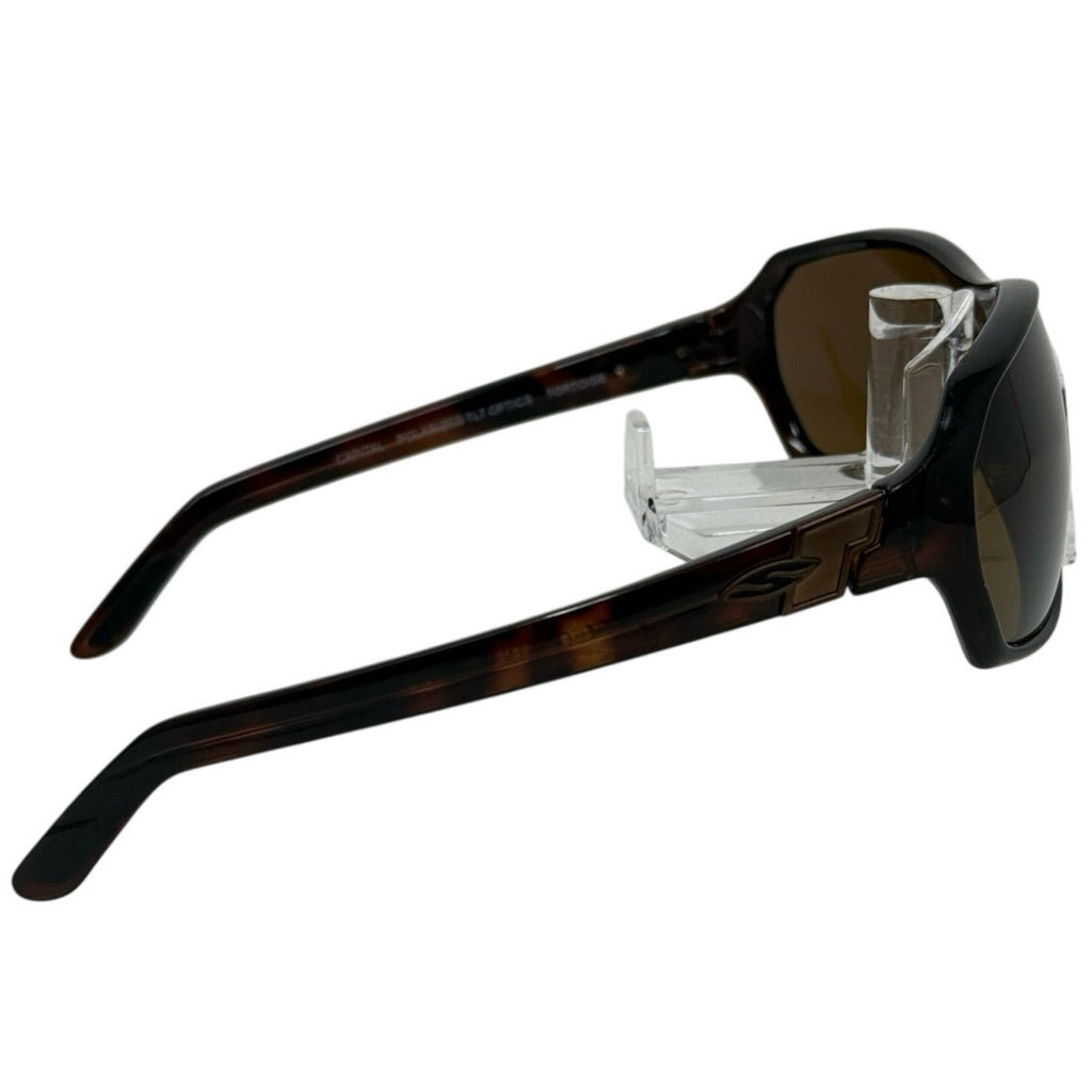 Vintage 00's Men's Smith Capital Techlite Sunglasses Tortoise Brown Wrap 65-14-125 Italy