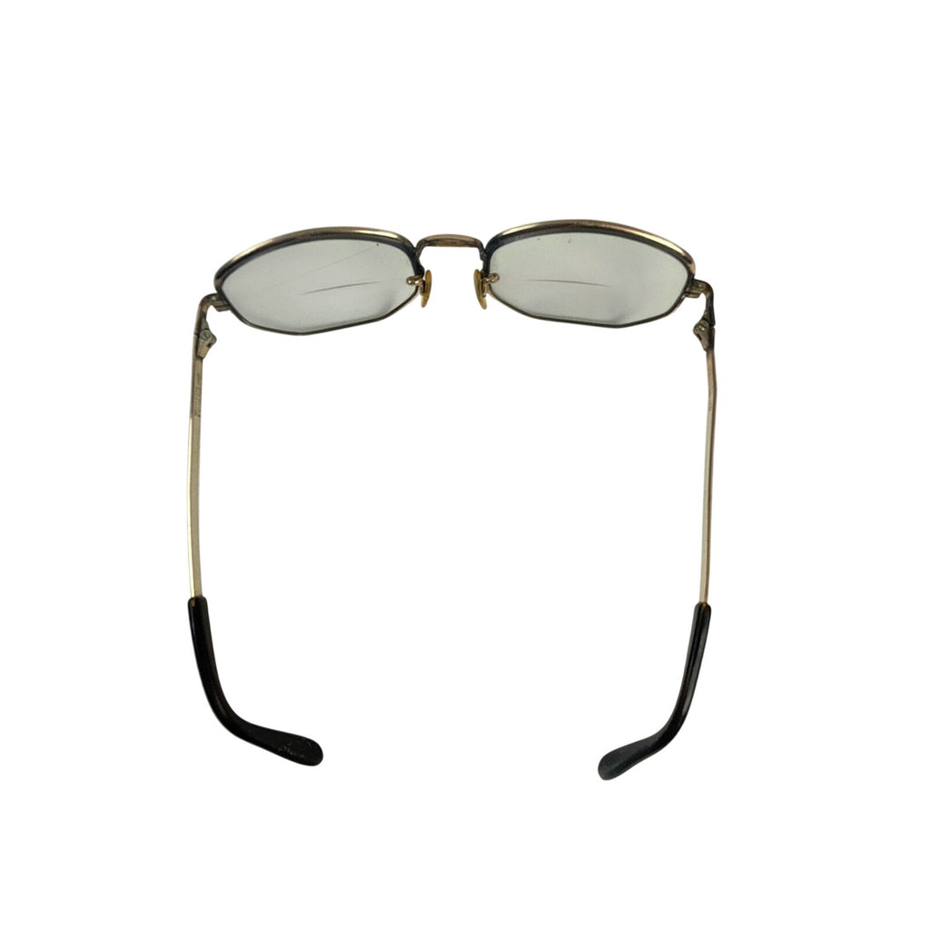 Vintage 70s Universal Gold Oval Eyeglass Frames 10K RGP 140mm