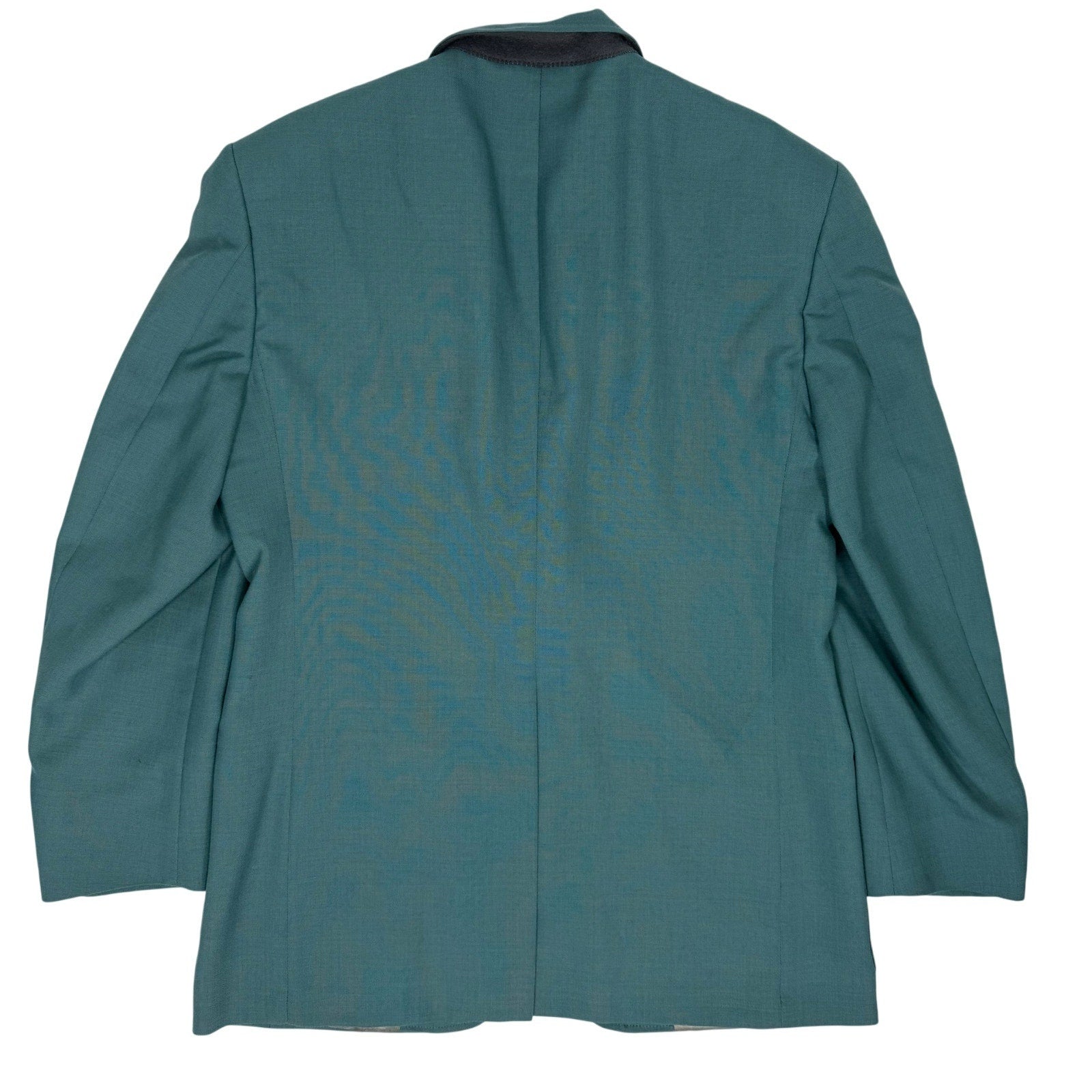 Vintage 80s Men's 39R Teal Blazer Jacket Brass Buttons USA Hart Schaffner Marx