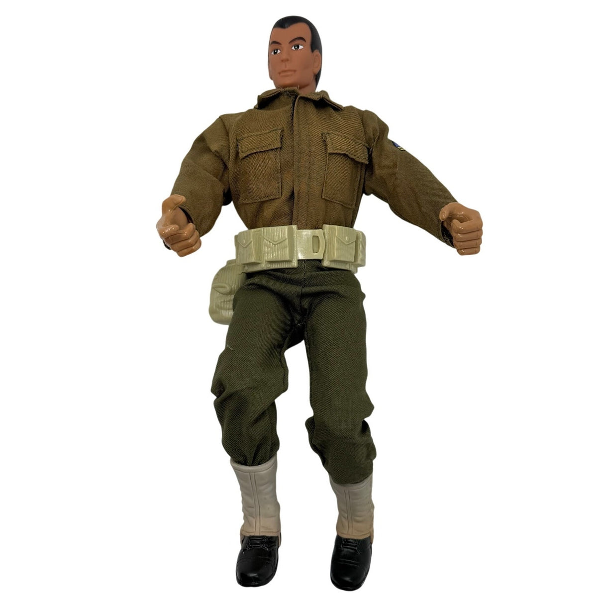 Vintage80s Military Action Figure Soldier Jeep Driver 12” Posable Toy
