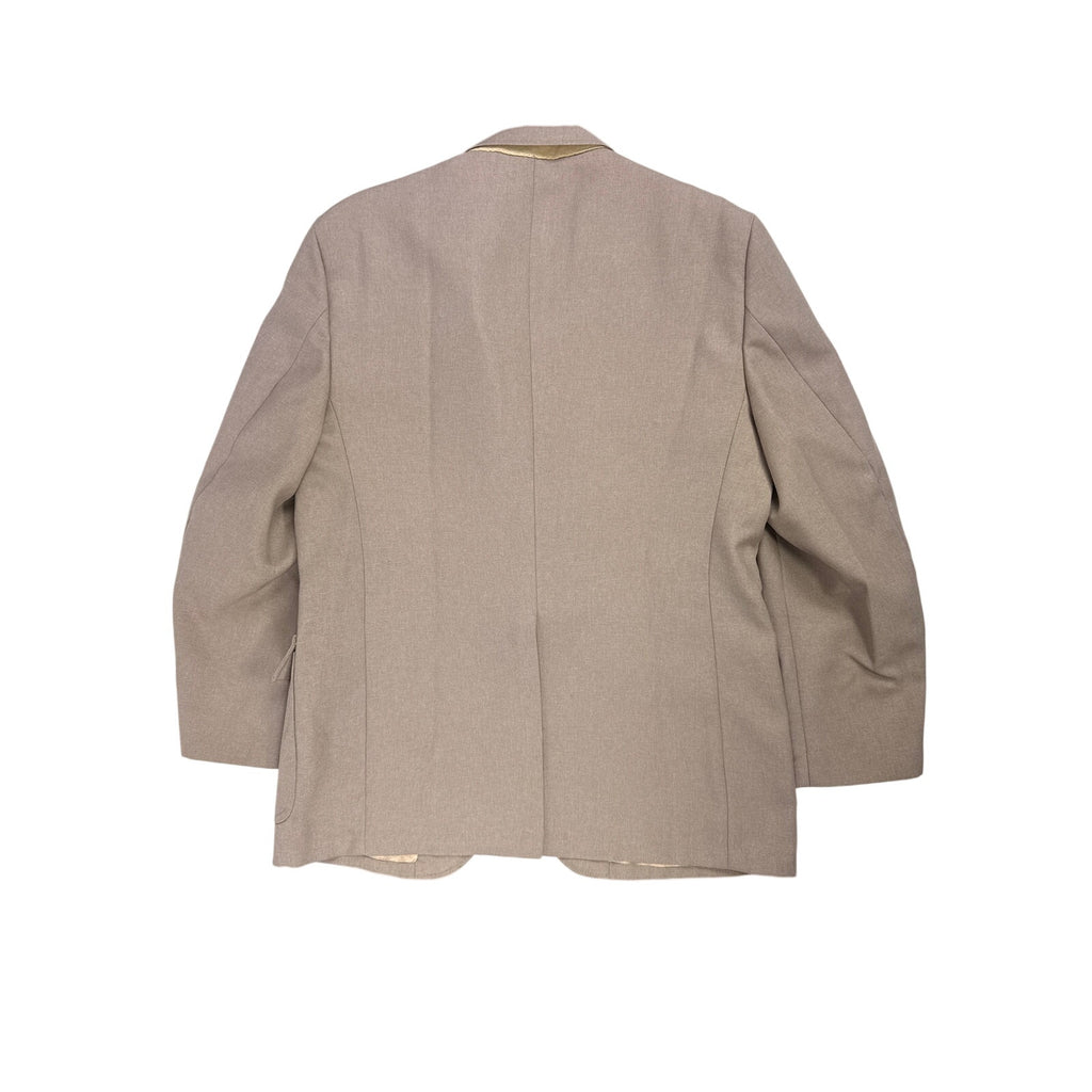Vintage 80s Quaa JCPenney Rose Taupe Polyester Suit Mens Large