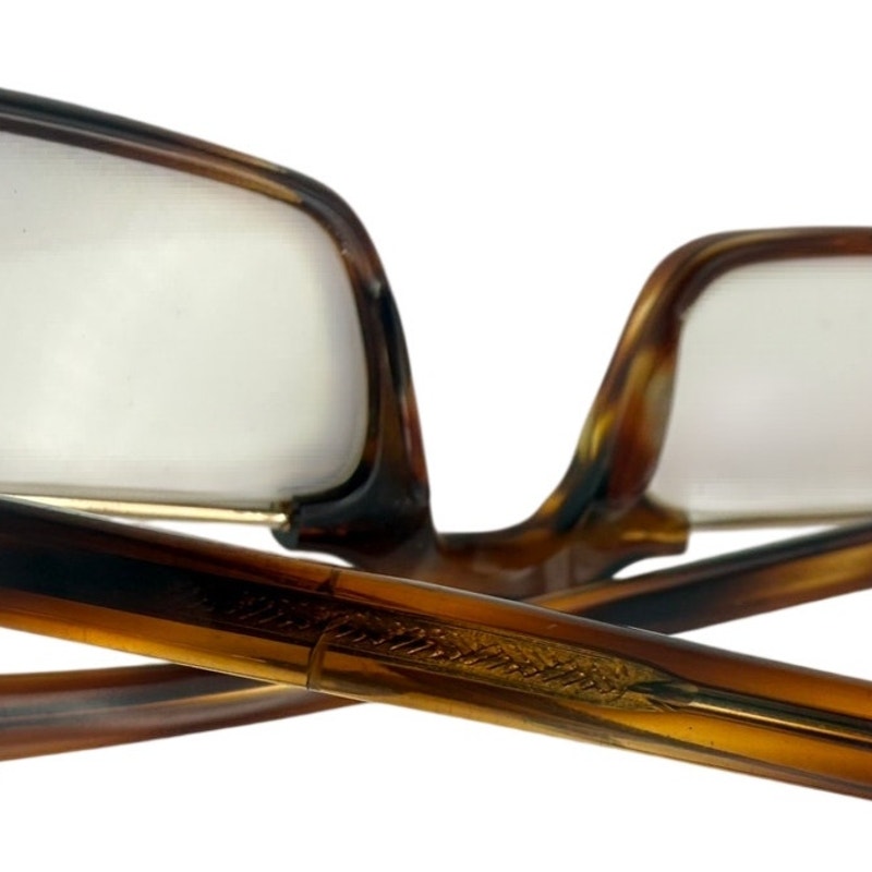 Vintage Safilo Dante Eyeglass Frames Brown Tortoise Italy 5 3/4 Unisex