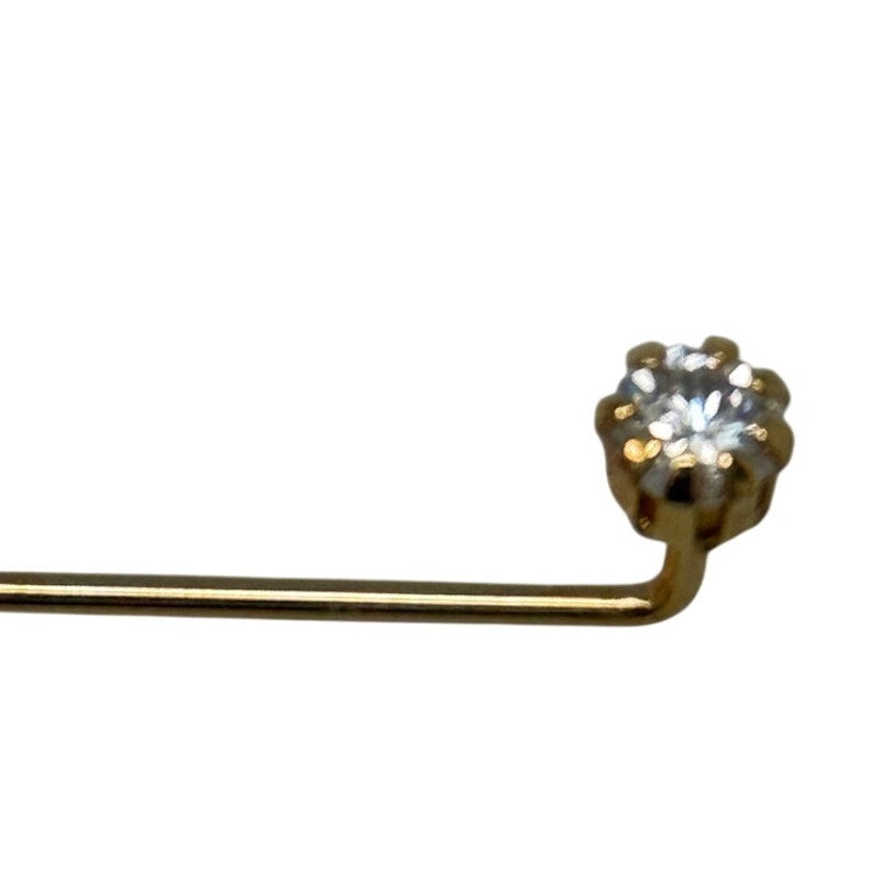 Vintage 90s Gold Tone Butterfly & Rhinestone Stick Pin Set 2.5”