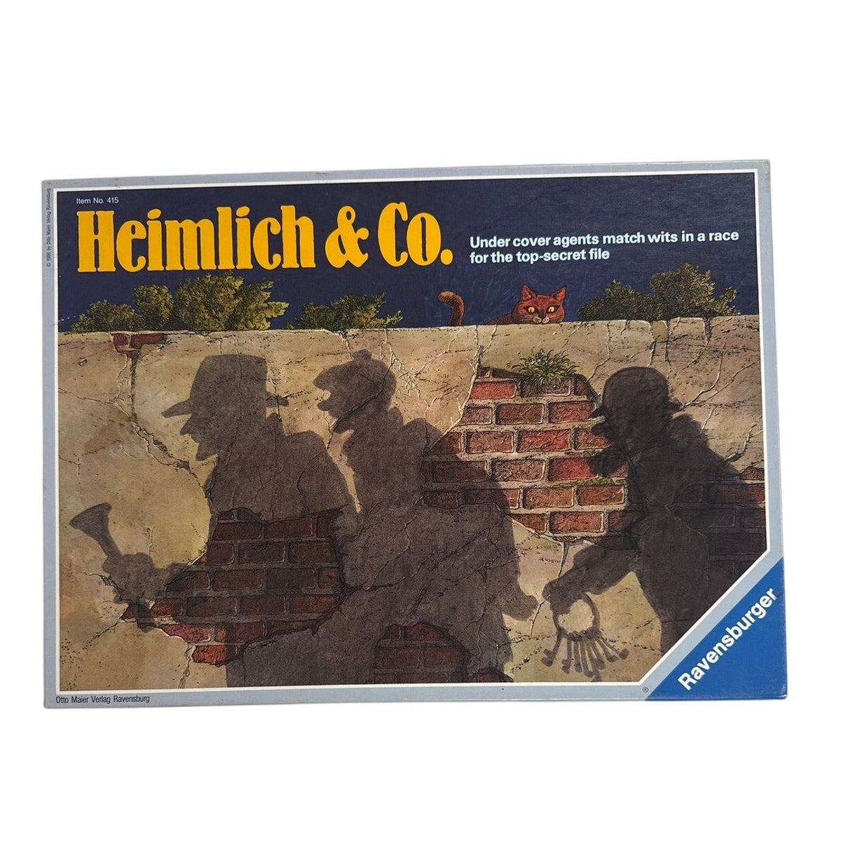 Vintage 80s Ravensburger Heimlich & Co Discovery Toys Spy Board Game