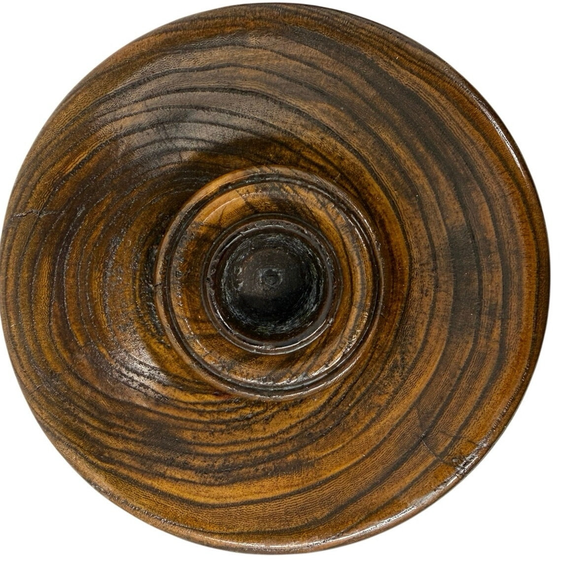 60s Wooden Candle Holders Pair Sculptural MCM Decor