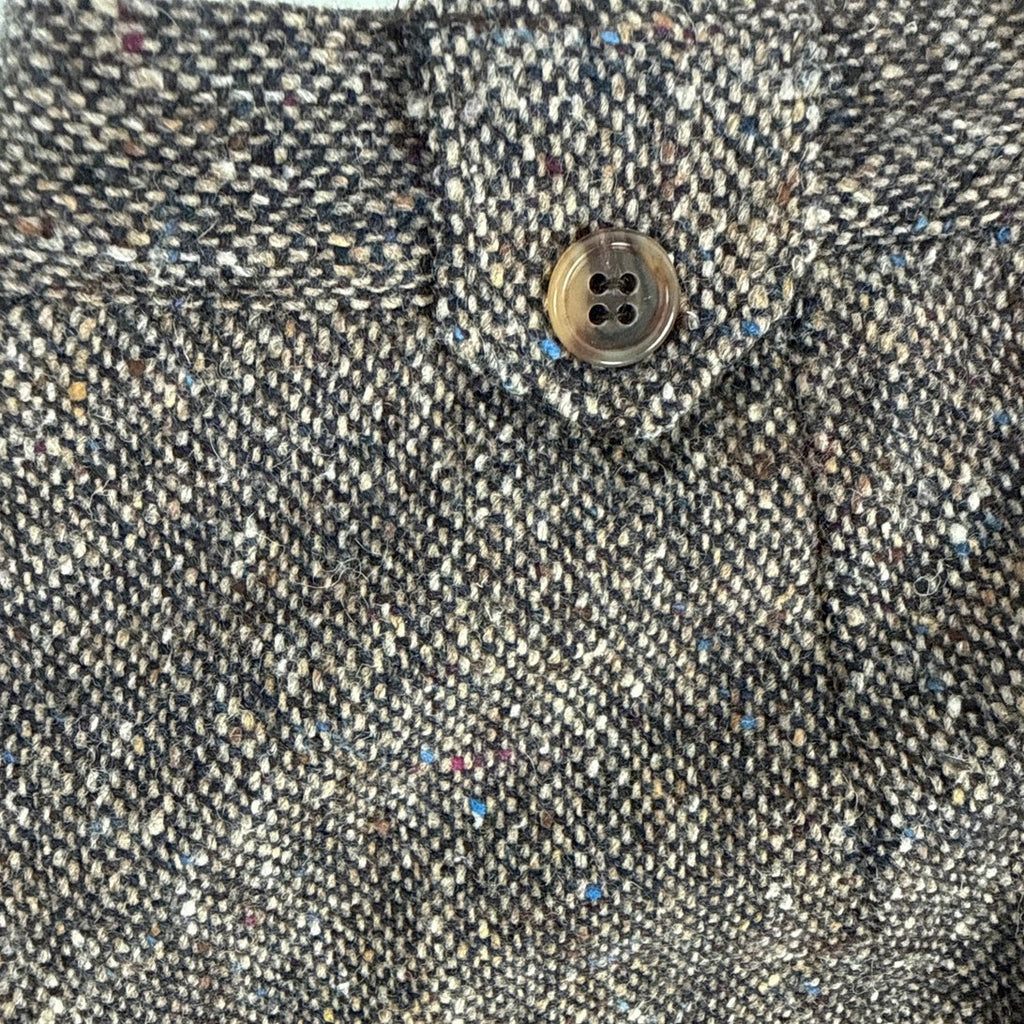 Vintage 90s Orvis Brown Tan Blue Tweed Maxi Skirt Women’s 10