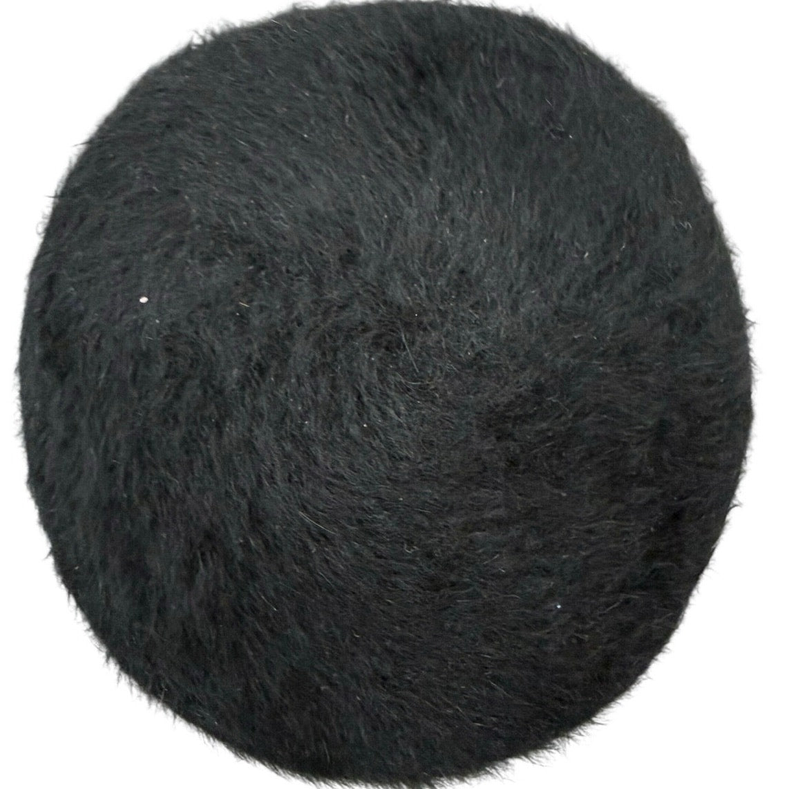 Vintage 60s Women's Black Wool Cossack Hat Pearl Rhinestone Trim Cloche