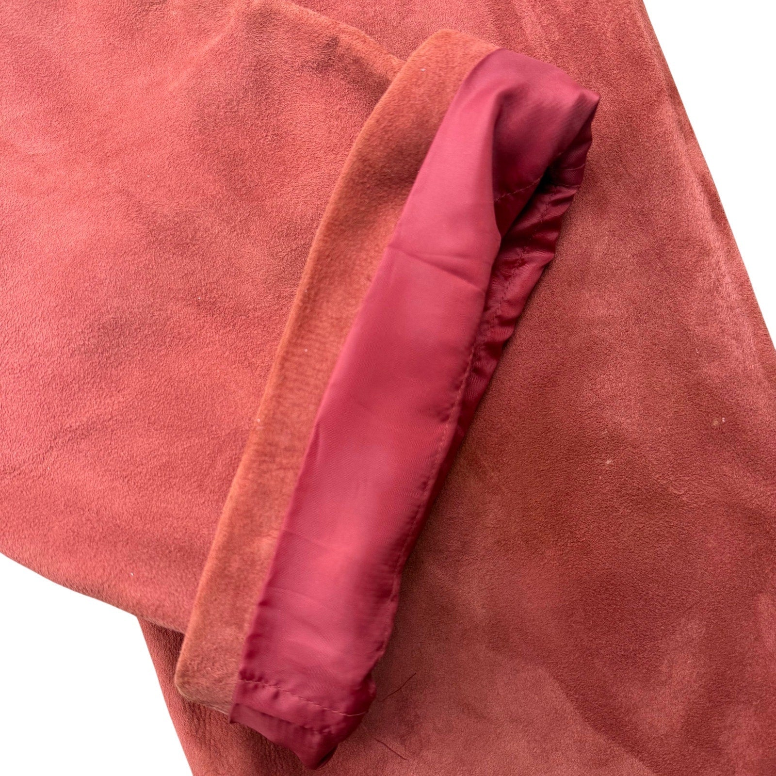 Vintage 70s Women’s 28x28 Orange Suede Flare Pants Carnelian Snap