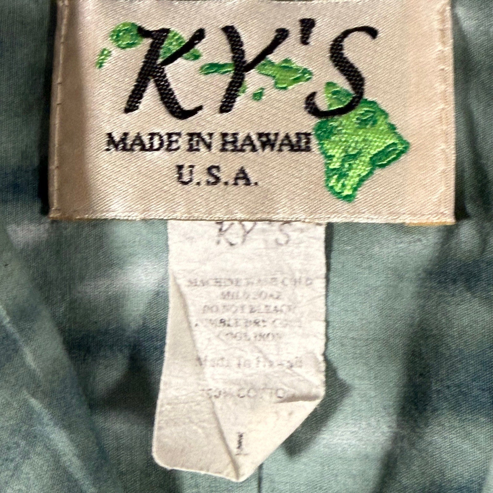 Mens 90s Rayon Hawaiian Shirt Large