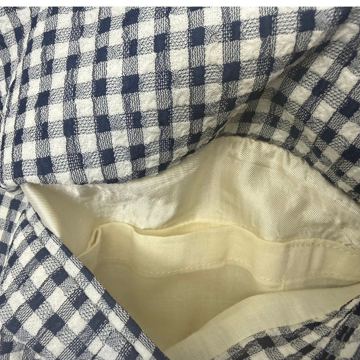 Vintage 70s Men's Large 42R Gray Hilton Navy White Check Blazer Sport Coat USA