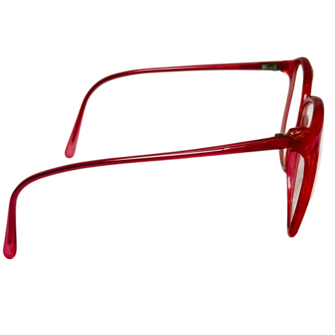 Vintage 70s Women's Frames Tura TL 11 Oversized Eyeglass Frames Red Japan 150