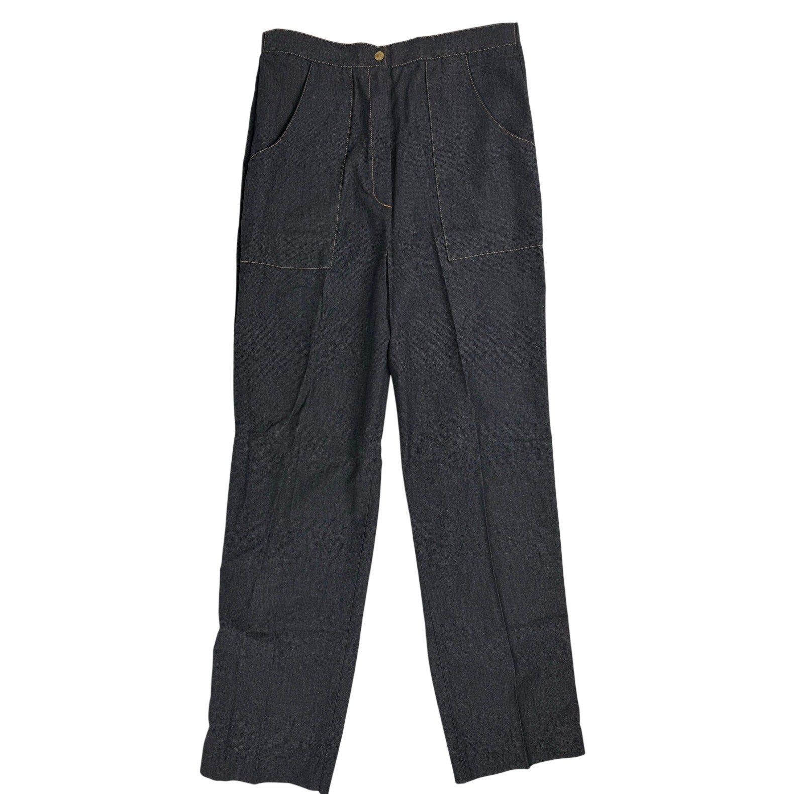 Vintage 1980s Donnkenny Navy Carpenter Pants Women's 28 Deadstock