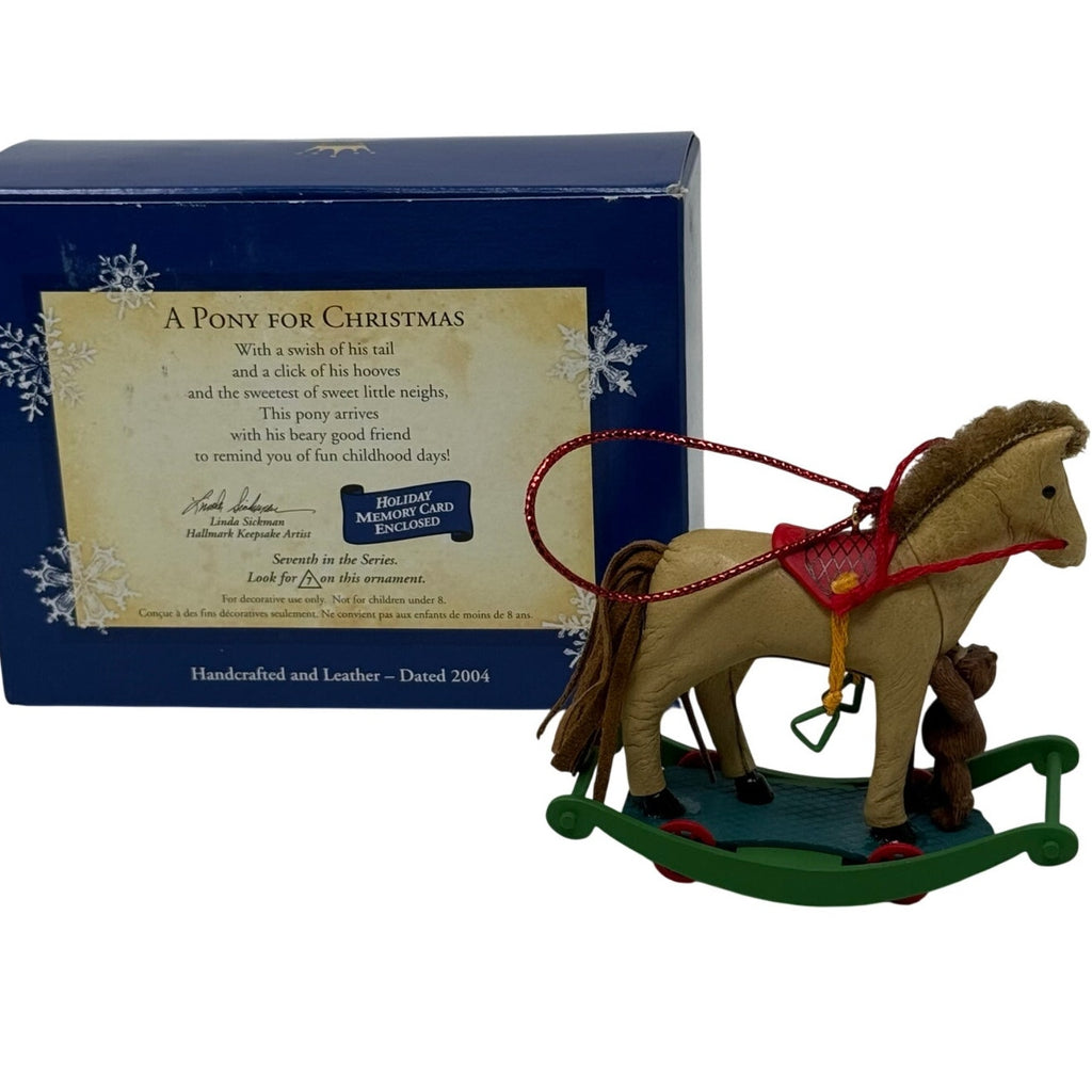 Hallmark Keepsake 2004 A Pony for Christmas #7 Ornament QX8221 Mint w/ Box