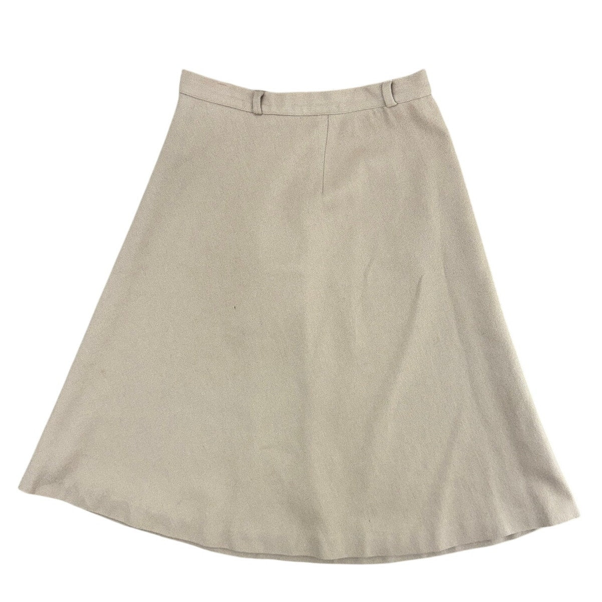 Vintage 90s Evan-Picone Tan Wool A-Line Midi Skirt Women's 26 Waist Fully Lined