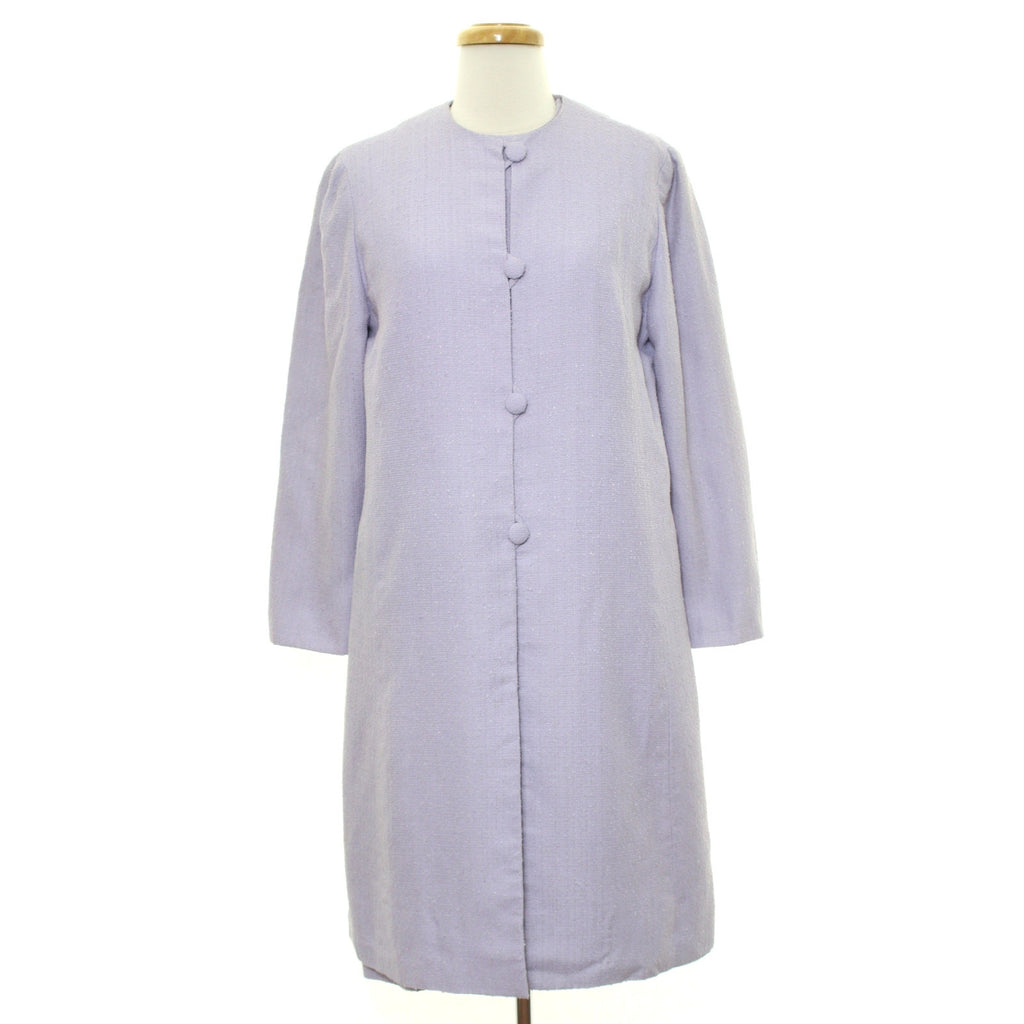 Vintage 70s Home Sewn Lavender Bouclé Dress Jacket Set Women’s XS