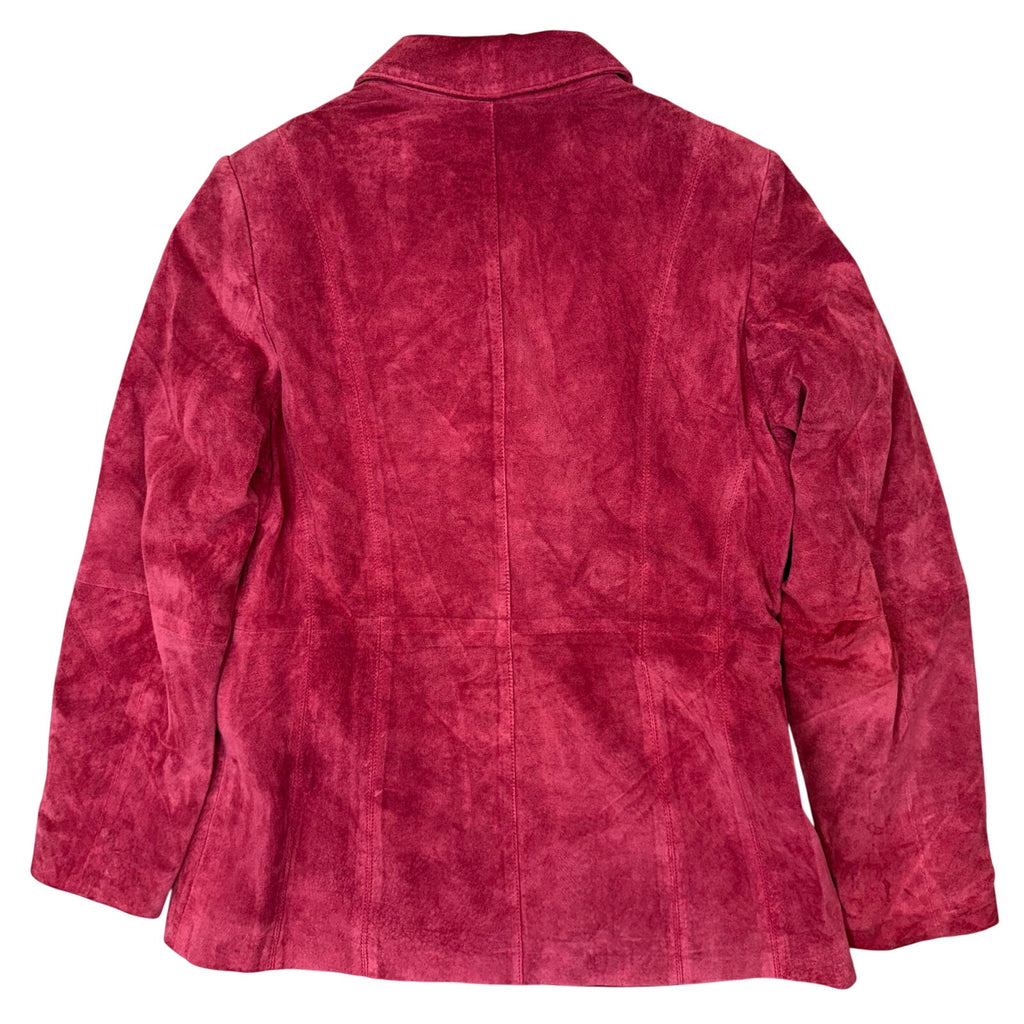Vintage 90s Red Leather Jacket Women's Small Pursuits Ltd.