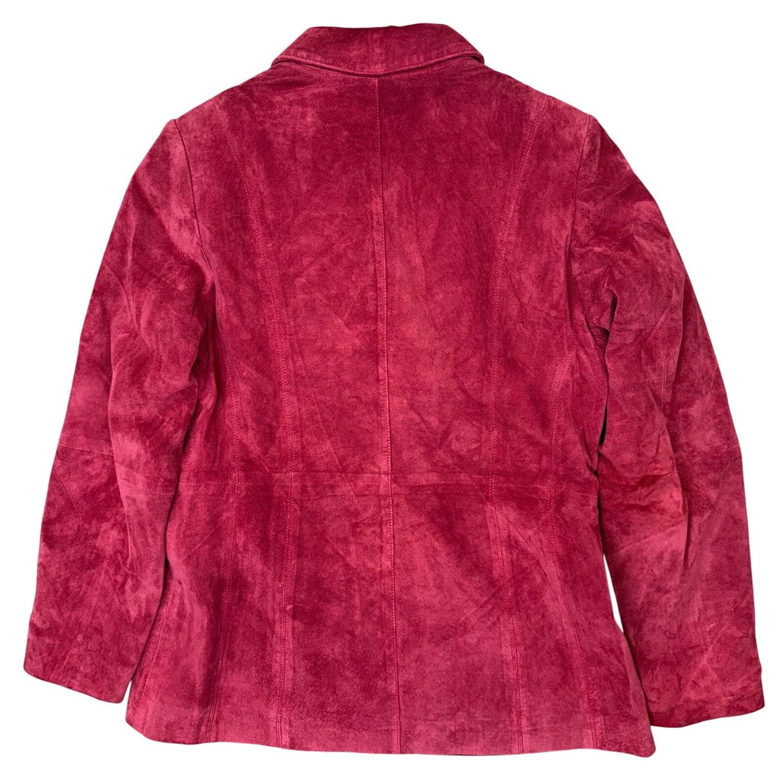 Vintage 90s Red Leather Jacket Women's Small Pursuits Ltd.