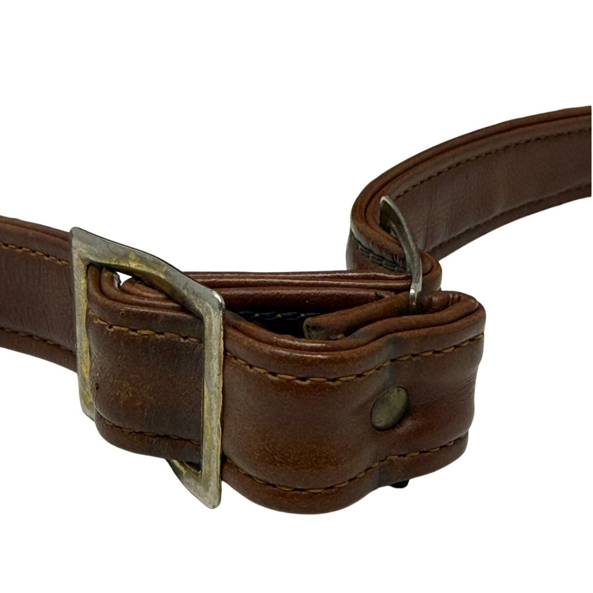 Vintage Brown Leather Camera Bag Adjustable Crossbody Shoulder Case