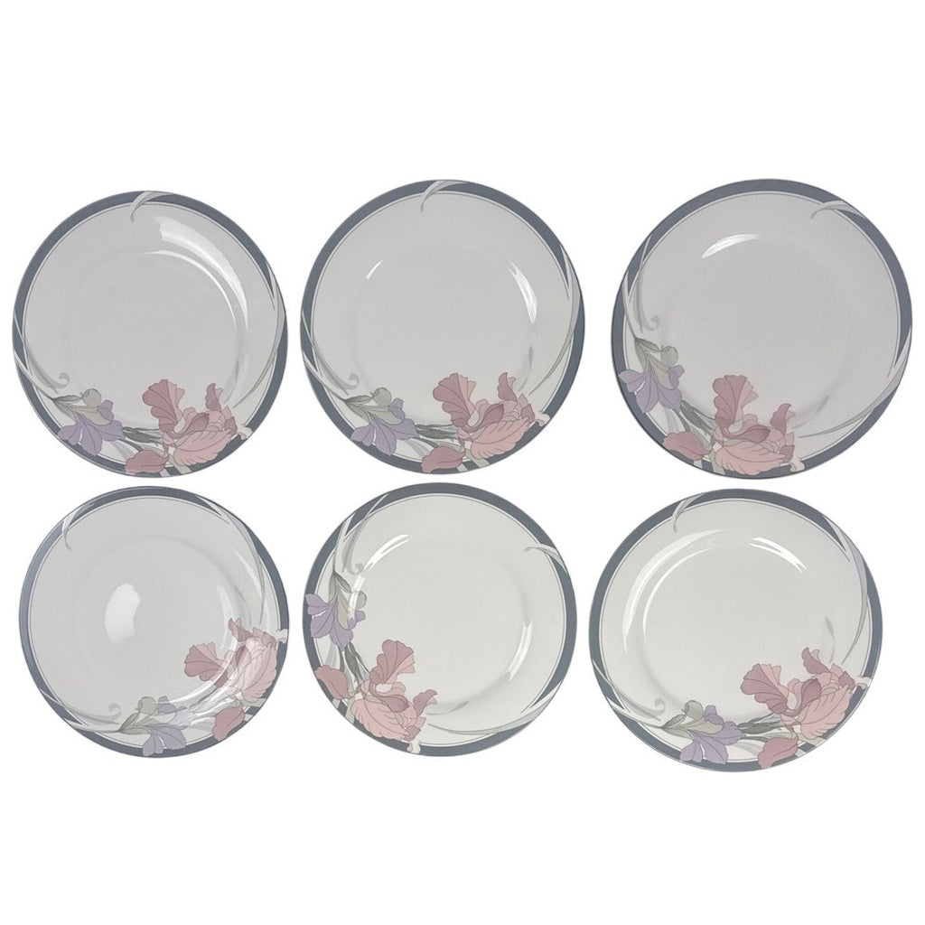 Vintage 1980s Noritake New Decade Café du Soir Dinner Plates 10.5" Set of 6