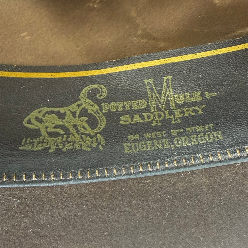 Vintage 80s Resistol 5X Beaver Felt Western Cowboy Hat Brown 6 7/8 USA