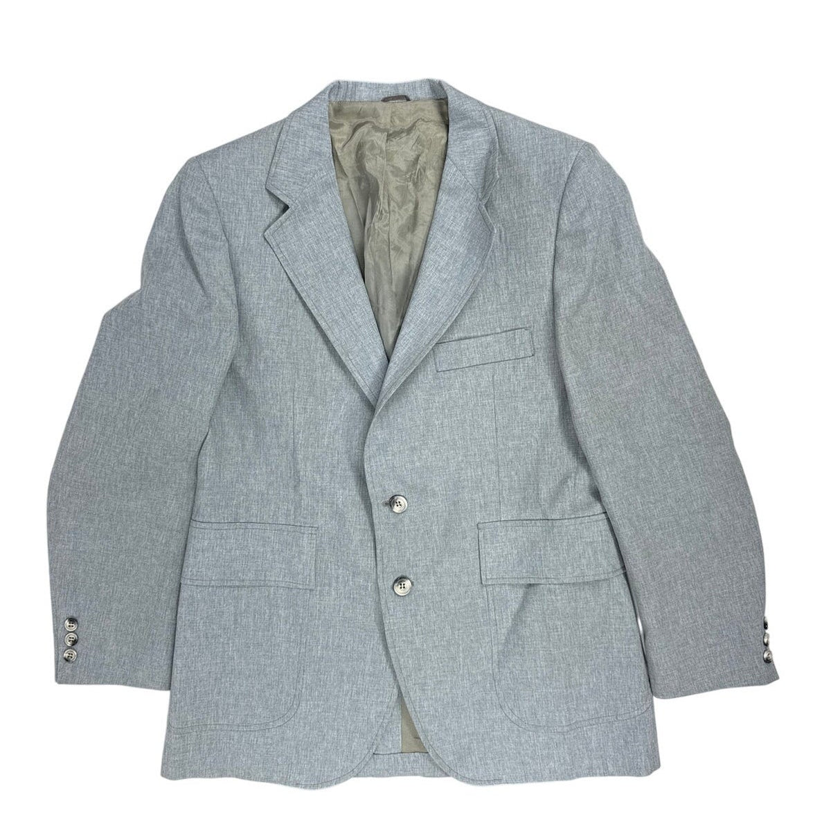 Vintage 80s Quaa JCPenney Gray 70s Style Disco Suit Men’s 42R 36W